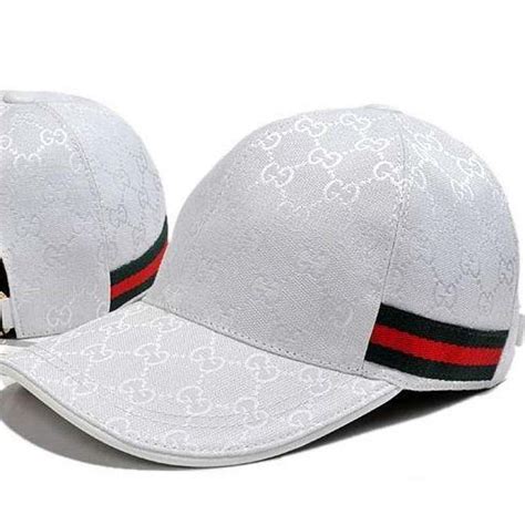 gucci cap white|white gucci hats for men.